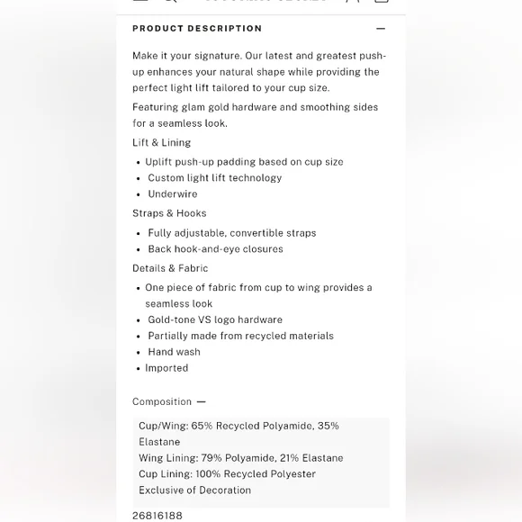 VS Very Sexy Icon Smooth Push Up Demi Bra Aqua Sea NWT NIP - Picture 5 of 5